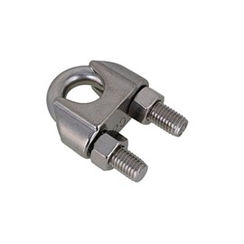 10mm Wire Rope Grip clamp - T316 (A4) Marine Grade Stainless Steel Pack Size : 1
