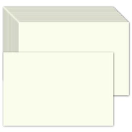 Smanzu 50 Pack 4x6 Ivory Color Cardstock Paper Blank Thick Heavyweight 92lb Cream Card Stock for Making Index Cards, Invitations cards, Postcards