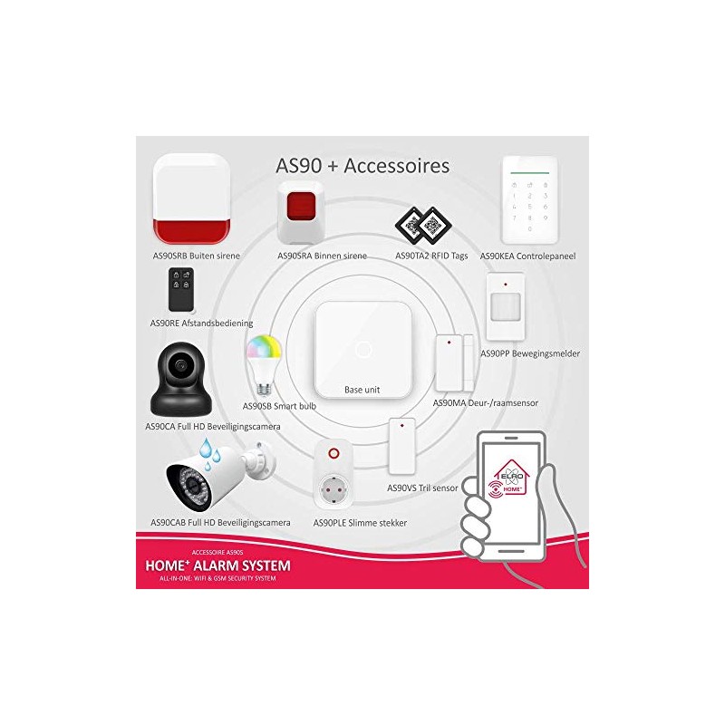 ELRO AS90VS Glass Break Detector for AS90S Home+ Alarm System