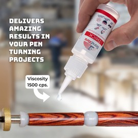 BondXtra 2 oz. Thick CA Glue for Woodworking, Premium Super Glue Kit for Wood Turning with Extra Bottles, Anti Clog Caps, Microtips, Thick Viscosity Cyanoacrylate for Plastic, DIY, Craft, Hobby, etc