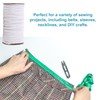 White Flat Elastic 6mm x 10m - Quarter Inch Elastic