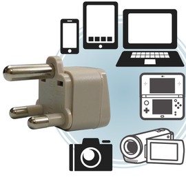 WA-10L B3L Type + B3L Type (Part of South Africa, etc.) International Travel Conversion Adapter Plug Value Set of 2 10A 250V Exception Application Approved Product Road Warrior