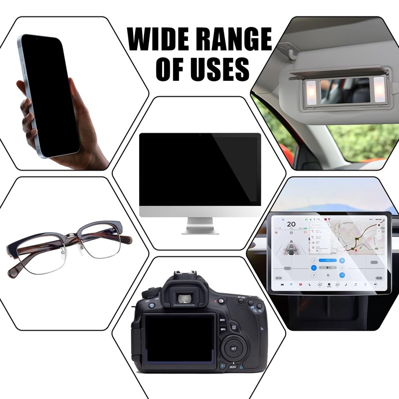 ongfuwu Car Screen Cleaner, Round Microfiber Touch Screen Cleaner Cloth,