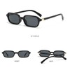 JCTAIFOO Retro Small Rectangular Sunglasses for Men and Women, Vintage