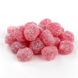 Sour Buttons Gummies, Candies That Are Sour On The Outside With A Tasty Sweet Center, Great for Parties, Vegan, Non-GMO (4.4 Pounds, Sour Cherry Buttons)