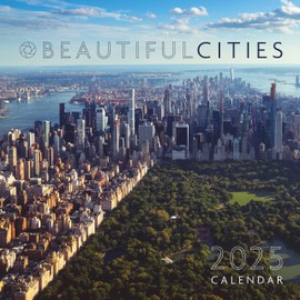 2025 Beautiful Cities Square Wall Calendar