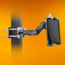 iBOLT TabDock IncrediBOLT 360 Pillar Mount- Heavy Duty Forklift Tablet Mount for Warehouse Vehicles and 7-10 inch Tablets