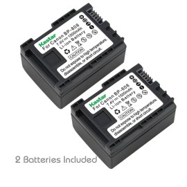 For Canon 2x Kastar Battery for Canon BP-808 FS10 FS11 FS20 FS21 FS22 FS31 FS40 FS100