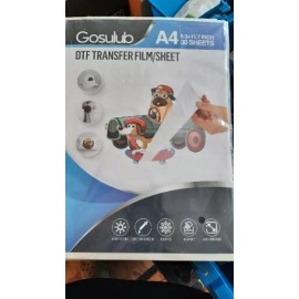 Gosulub DTF Transfer Film 30 Sheets Premium A4 Matte Clear PreTreat Paper Shirts GOSULUP
