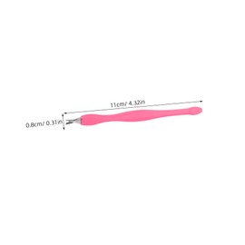 Baluue 24pcs Stainless Steel Cuticle Remover Trimmer Shaped Nail Grooming Tool for Accurate Nail Care Comfortable Grip for Professional Home Use