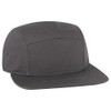 Ashen Fane 5 Panel Superior Cotton Twill Square Flat Visor