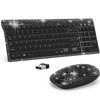 Dazzling Luxury Keyboard and Mouse Wireless, Sparkly Bling Rhinestone Wireless