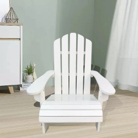 Indoor/Outdoor Kids' Adirondack Chair for Wood Furniture Children's Comfortable Seatingcolor: White Color