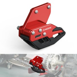 NICECNC ATV Rear Swingarm Chain Guide Compatible with Honda TRX450R Kick Start 2006-2009,TRX450ER Electric Start 2006-2009,2011-2014 Red Rear Chain Guide,Replacement for 52156-HP1-000