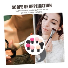 WOONEKY Makeup Mushroom Shape Powder Puff 8pcs Beauty Sponge Set Dry Wet Foundation Girl Makeup Tool Make up Kit Comfortable Touch