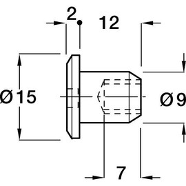 Pack of 4 x 6mm Furniture Sleeve Nuts - Bed Bolt Fittings silver coloured