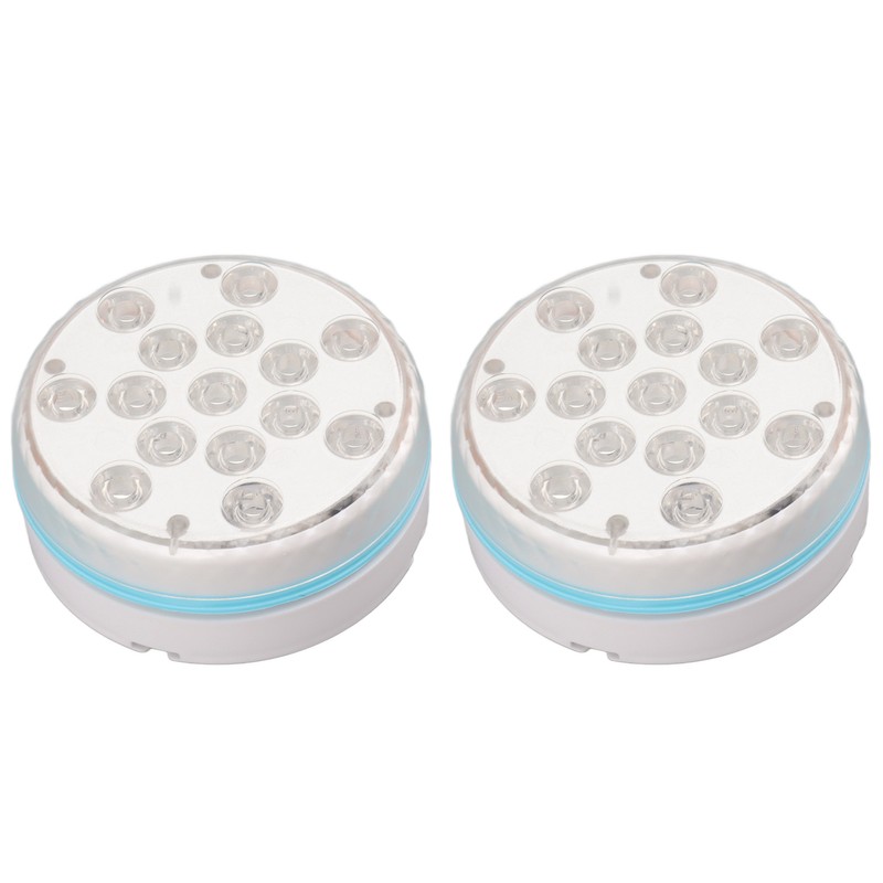 2PCS Submersible Pool Light with Remote Control Magnetic Suction Cup