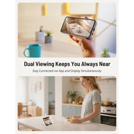 PARIS RHÔNE Video Baby Monitor, 2K UHD WiFi Camera, Night Vision, 5” Smart Baby Monitor with App Control, Motion and Cry Detection, AI Tracking, Three-Way Audio, RGB Night Light, Lullabies