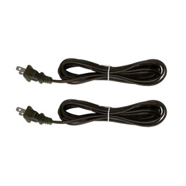 Creative Hobbies Antique Bronze Lamp Cord - 8 Foot Long, SPT-1, 18 Gauge, UL Listed Power Cord for Lamp Repair or Replacement | 2 Pack