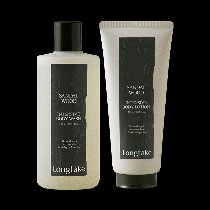 Longtake [롱테이크]샌달우드 인텐시브 바디워시+바디로션 [Longtake] Sandalwood Intensive Body Wash +