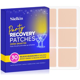 Sielkin Party Recovery Patch - 50 Pack - Party Patches with Waterproof & Skin-Friendly, Use Before Party, Wake Up Refreshed Energized