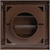 ECOPRO VENT Plastic 4" Brown Dryer Vent Cover with Flange