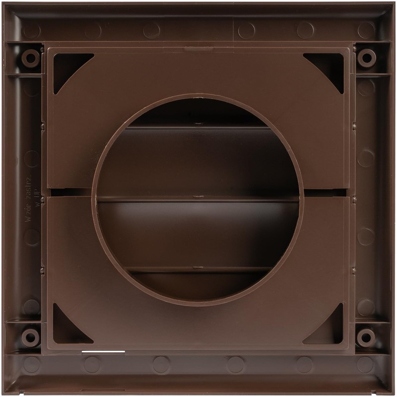 ECOPRO VENT Plastic 4" Brown Dryer Vent Cover with Flange