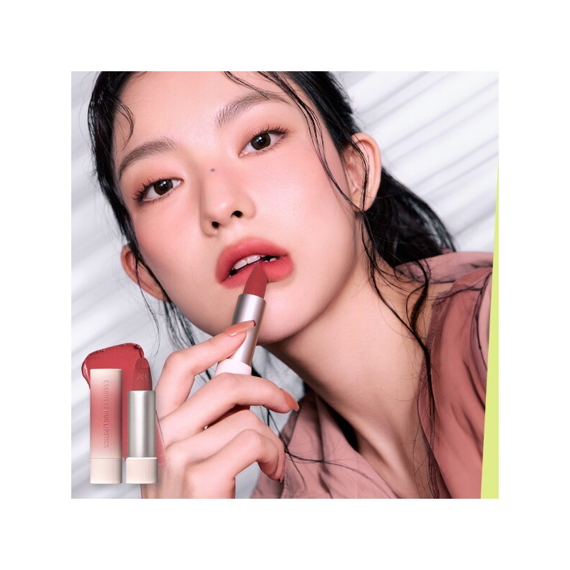 3CE 쓰리씨이 3CE캐시미어 허그 립스틱 2개 (증)클라우디 핑크 플립 파우치