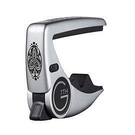 G7th Special Editions 6 String Guitar Capo, Ambidextrous, Silver, 63g/2.2oz. Low profile and non-intrusive (C81113)