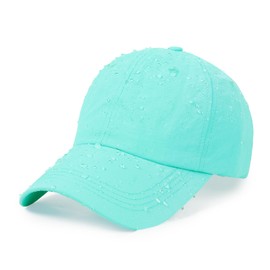 Geyanuo Unisex Running Baseball Hat Waterproof Outdoor Sun Protection Hat Thin Cool Lightqweight Quick Drying Cap for Women and Men, # Lightgreen, One Size