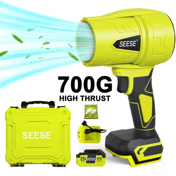SEESE Turbo Jet Blower,Leaf Blower, Violent Turbo Fan, Brushless Pure