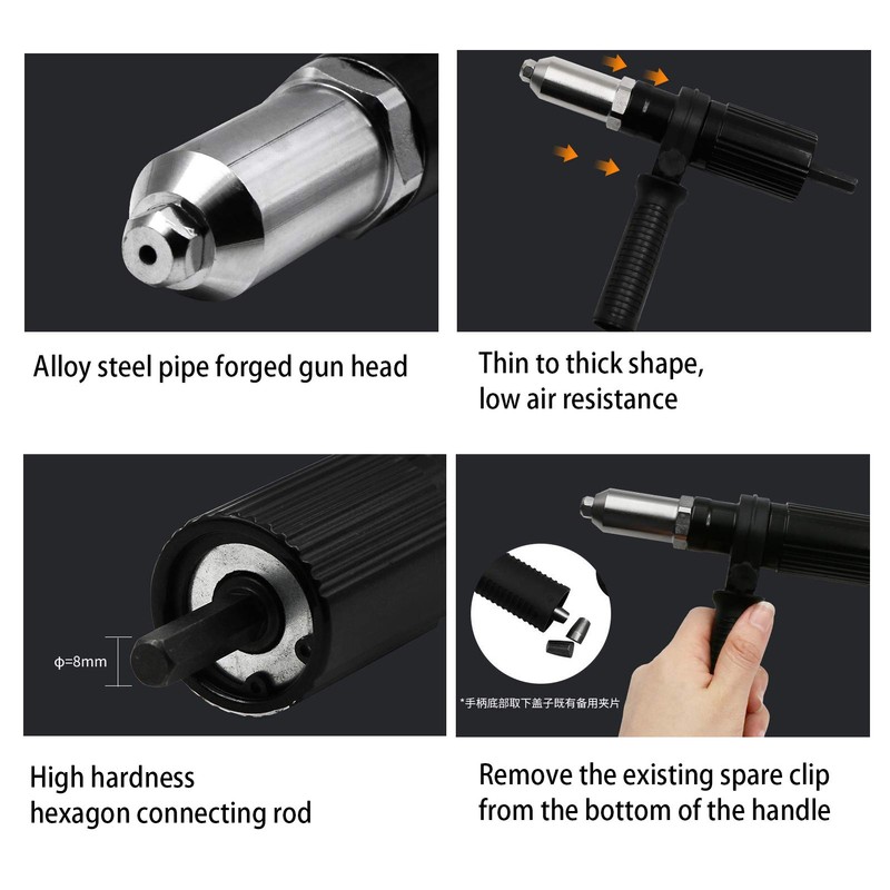 N/H Electric Riveter, Alldo Pop Rivet Gun Core Pull Accessories
