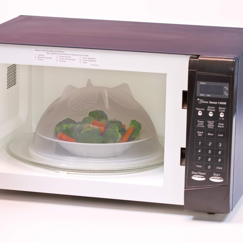 Progressive International PS-56C High Dome Microwave Food Cover, 10.25 inches,