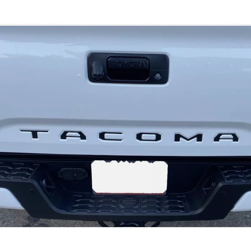 Advanced Trims GLOSS BLACK Tailgate Insert Letters Decal VINYL Stickers