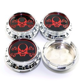 GTownWorks 67mm 2.64" Wheel Center Caps for TE37 19inch CE28N 16 17 18 19inch XXR 002.5 XXR 536 XXR 552 XXR 968 Center Hubcaps | 4 Pack Chrome Silver Center Cover Replacement