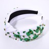 boderier St.Patrick's Day Headband for Women Green Irish Top Hat