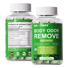 7 In 1 Puro Natural Clorofila Desodorización Salud De La Piel, Desintoxicación, Apoyo Digestivo, Olor Natural, Sin Sabor 60 Cápsulas