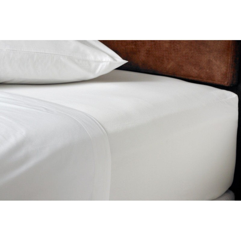 EcoLinen Organic Cotton Sheet Separates - White, Super King /
