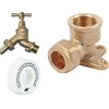 Outside Hose Union Bib Tap DZR with Double Check Valve