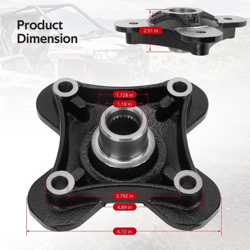 JAVIK Front/Rear Wheel Hub Rotor Studs for RZR XP 1000