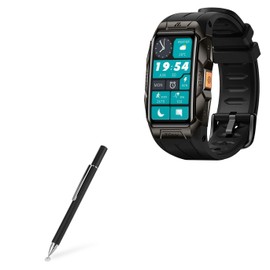BoxWave Stylus Pen Compatible with KOSPET Tank X1 Smartwatch - FineTouch Capacitive Stylus, Super Precise Stylus Pen - Jet Black
