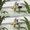 YANWOO Heavy Duty Metal 3 Way + Type Garden Hose