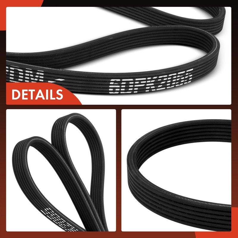 A-Premium Dual-Sided Engine Serpentine Drive Belt Compatible with Hyundai Genesis