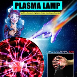 3 Inch USB Base Glass Electrostatic Ball Ion Ball Colorful Party Lamp Lights
