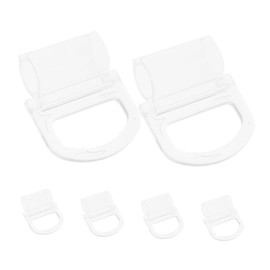 Ipetboom 6pcs Transparent Roller Shade Handles for Cordless Blinds Easy to Install Spring Pull Handles for Small Window Shades Stylish and Efficient Operation