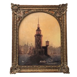 BILXIM 8x10 Vintage Picture Frame, Antique Bronze Gold Ornate Arched Photo Frame for Wall Hanging or Tabletop Display, Retro Gothic Home Decor, Photo Gallery Art