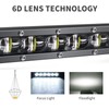 MAEZOE 8'' 60W Slim LED Light Bar – Single Row,
