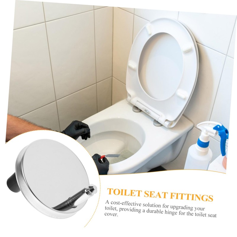 Operitacx 2 Sets Stainless Steel Toilet Seat Replacement Accessories Toilet