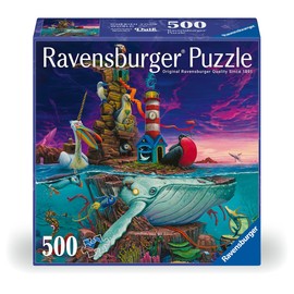 Ravensburger Archipelago 500 Piece Jigsaw Puzzle | Oceanic Refuge Art by Dulk | Eco-Inspired Visuals | Premium Quality