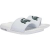 Lacoste Men's Serve Slide Dual Sandal Slipper, WHT/DK GRN, 11